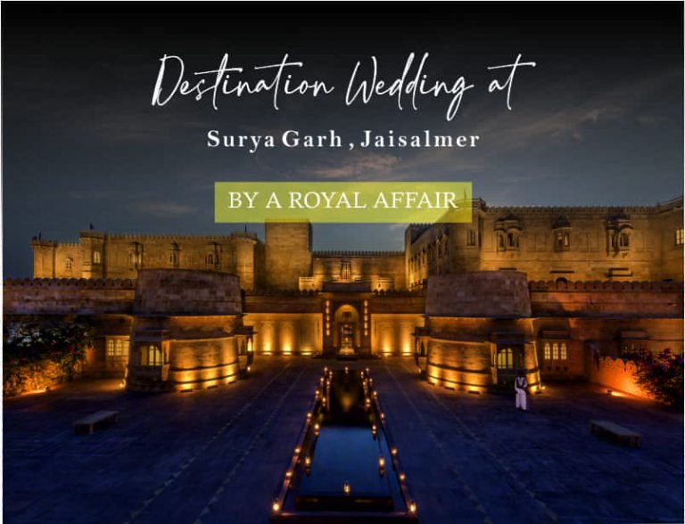 How Much does a Destination Wedding at Suryagarh, Jaisalmer, Costs?